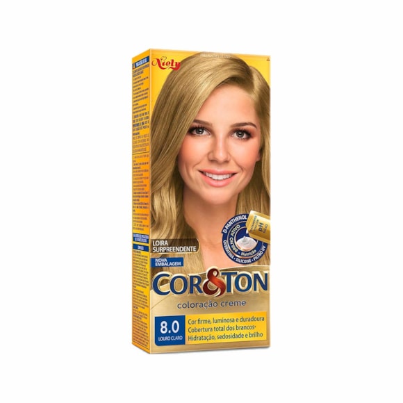 Tintura Cor & Ton 8.0 Louro Claro