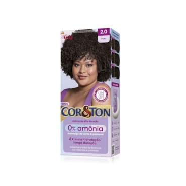 Tintura Cor&Ton Niely 0% Amônia 2.0 Preto