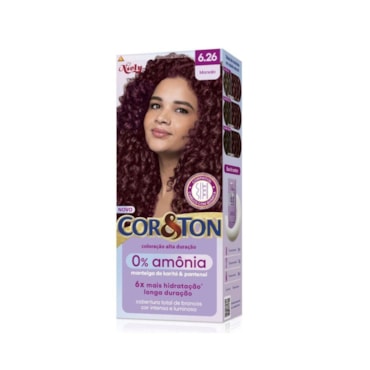 Tintura Cor&Ton Niely 0% Amônia 6.26 Marsala