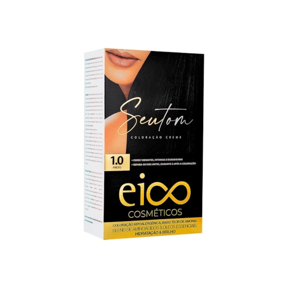 Tintura Eico Seu Tom 1.0 Preto