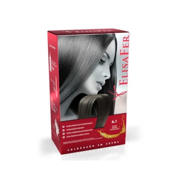 Tintura Elisafer 6.1 Louro Escuro Acinzentado