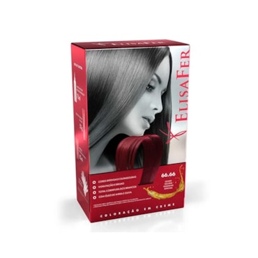 Tintura Elisafer 66.66 Louro Escuro Vermelho Especial