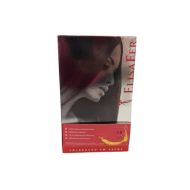 Tintura Elisafer 7.0 Louro Natural