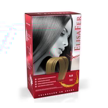Tintura Elisafer 8.0 Louro Claro