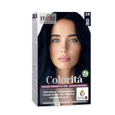 Tintura Itely Colorita 2.8 Preto Azulado