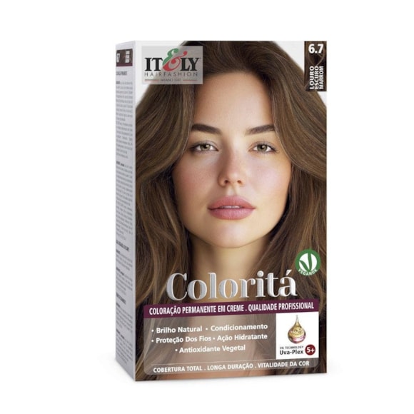 Tintura Itely Colorita 6.7 Louro Escuro Marrom