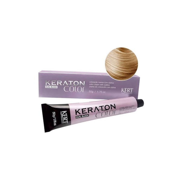 Tintura Keraton Color Dual Block 12.11 Louro Especial Cinza Intenso