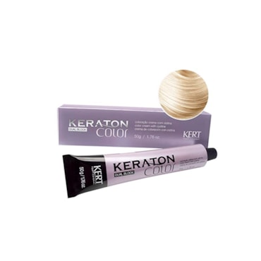Tintura Keraton Color Dual Block 12.89 Louro Especial Pérola