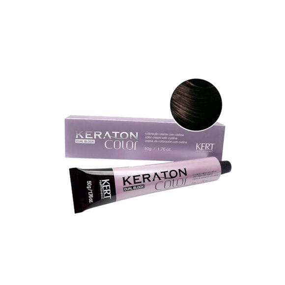 Tintura Keraton Color Dual Block 4 Castanho Médio