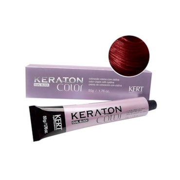 Tintura Keraton Color Dual Block 5.62 Castanho Cl Ver Ir