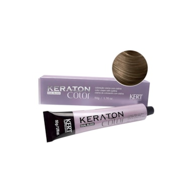 Tintura Keraton Color Dual Block 6.1 Louro Escuro Cinza