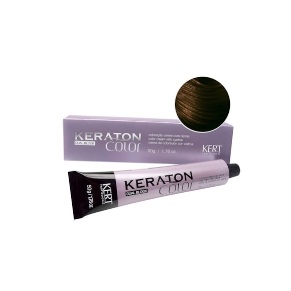 Tintura Keraton Color Dual Block 6.7 Louro Escuro Marrom