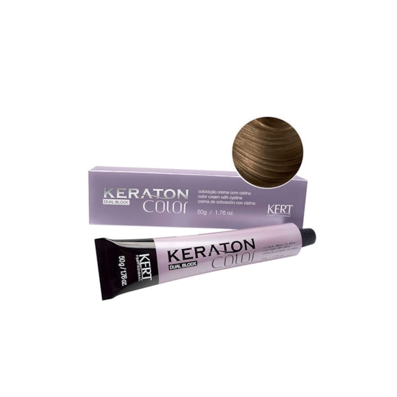 Tintura Keraton Color Dual Block 7 Louro Médio