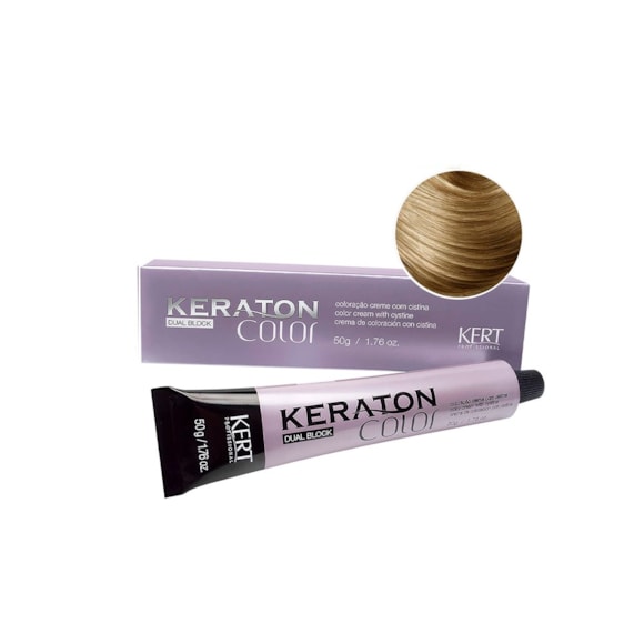 Tintura Keraton Color Dual Block 9 Louro Médio Claro