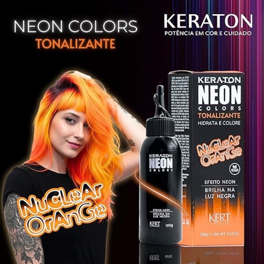 Tintura Keraton Neon Colors Nuclear Orange 100g | sumire