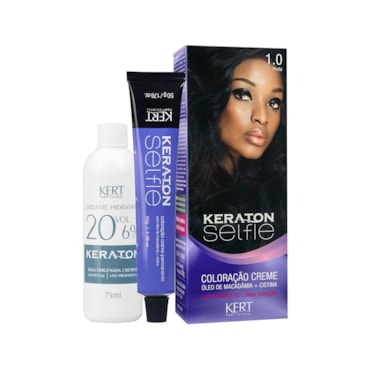 Tintura Keraton Selfie 1.0 Preto