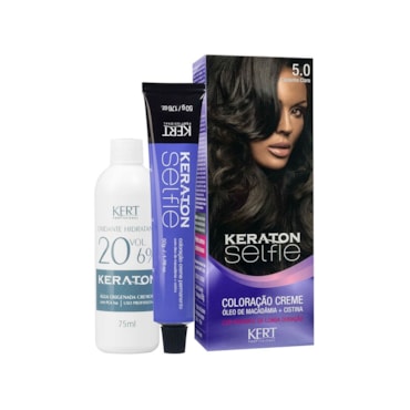 Tintura Keraton Selfie 5.0 Castanho Claro