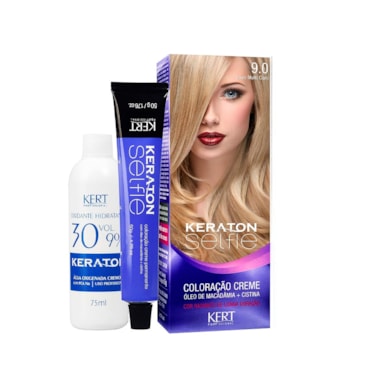 Tintura Keraton Selfie 9.0 Louro Muito Claro