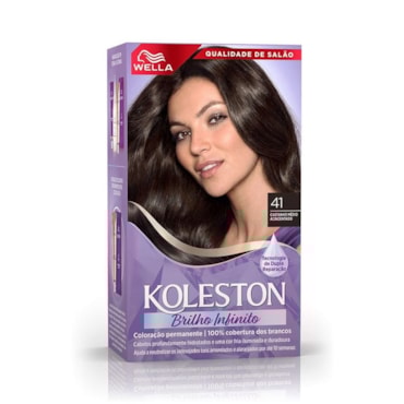 Tintura Koleston 4.1 Castanho Médio Acizentado