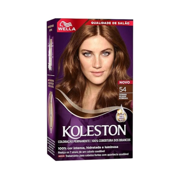 Tintura Koleston 5.4 Castanho Dourado Acobreado