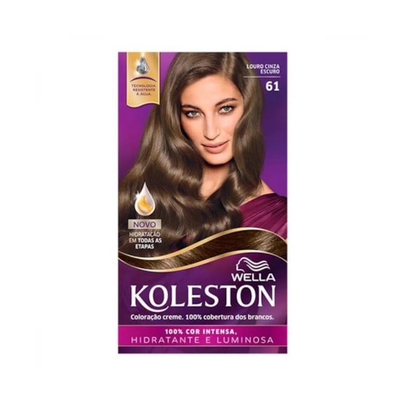 Tintura Koleston 6.1 Louro Cinza Escuro