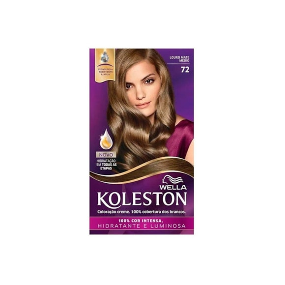Tintura Koleston 7.2 Louro Matte Médio 