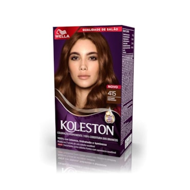 Tintura Koleston Kit 415 Castanho Crepúsculo Noite Iluminada
