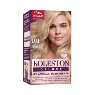 Tintura Koleston Kit Deluxe 101 Louro Claríssimo Acinzentado