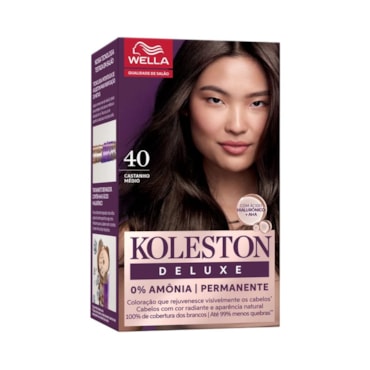 Tintura Koleston Kit Deluxe 40 Castanho Médio