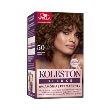 Tintura Koleston Kit Deluxe 50 Castanho Claro