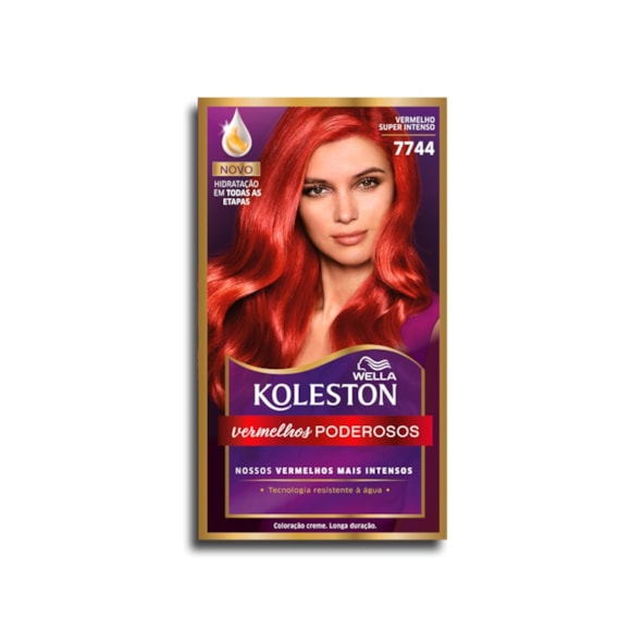 Tintura Koleston Vermelho Especial 77.44 Vermelho Super Intenso