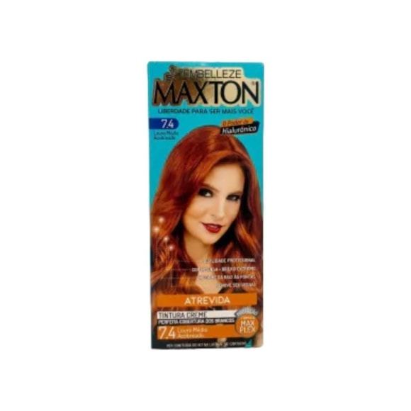 Tintura Maxton 7.4 Louro Médio Acobreado
