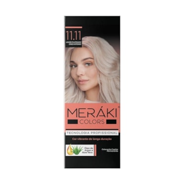Tintura Meráki Color Louro Platinado Cinza Intenso Kit 11.11 125gr