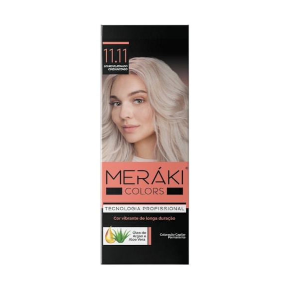 Tintura Meráki Color Louro Platinado Cinza Intenso Kit 11.11 125gr