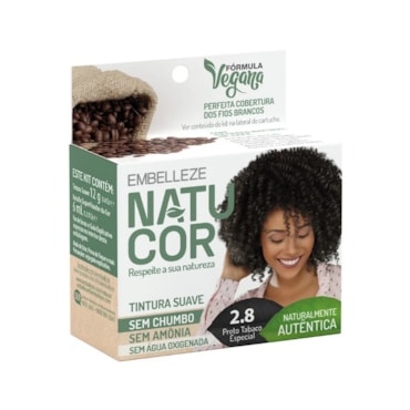 Tintura Natucor Ind 2.8 Preto Tabaco