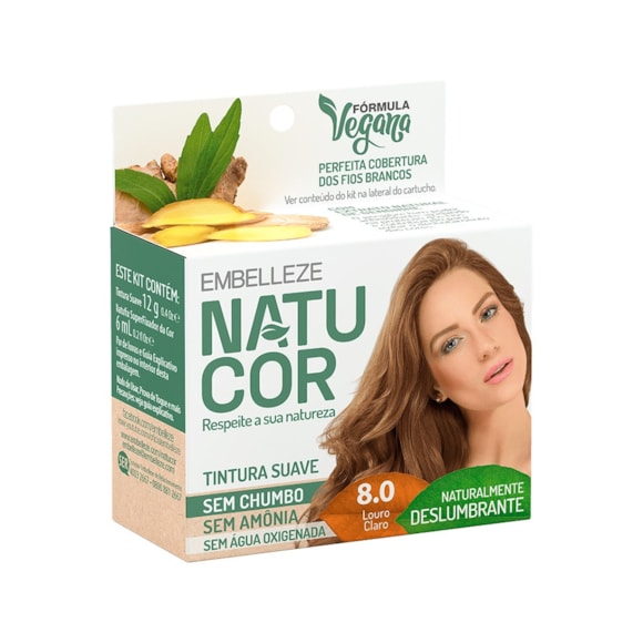 Tintura Natucor Ind 8.0 Louro Claro 