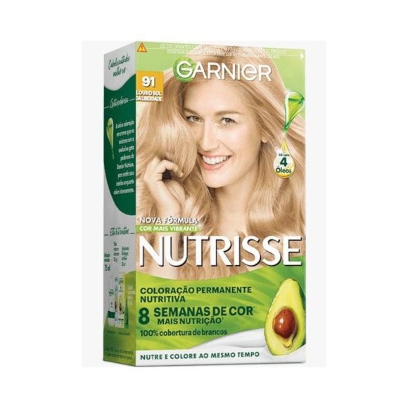Tintura Nutrisse 91 Louro Cinza Ultra Claro