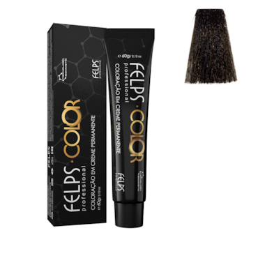 Tintura Permanente Felps Color 4.0 Castanho Base 60gr