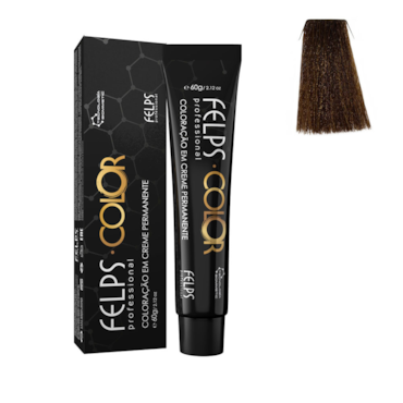 Tintura Permanente Felps Color 6.41 Louro Escuro Cobre Acinzentado 60g
