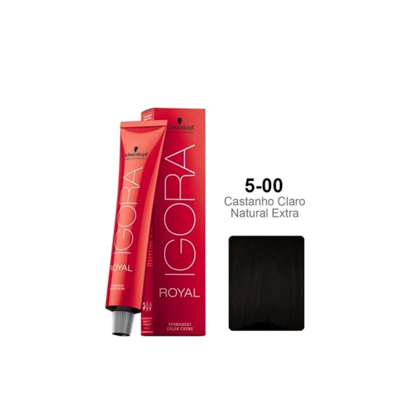 Tintura Schwarzkopf Igora Royal 5.00 Castanho Claro Extra Intenso