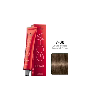 Tintura Schwarzkopf Igora Royal 7.00 Louro Médio Natural Extra