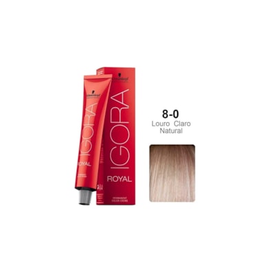 Tintura Schwarzkopf Igora Royal 8.0 Louro Claro Natural