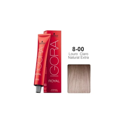 Tintura Schwarzkopf Igora Royal 8.00 Louro Claro Natural Extra