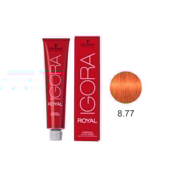 Tintura Schwarzkopf Igora Royal 8.77 Louro Claro Cobre Extra