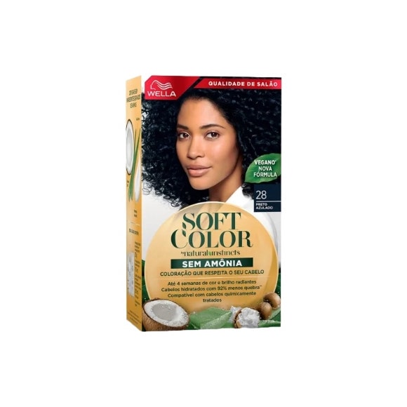 Tintura Soft Color 28 Preto Azulado