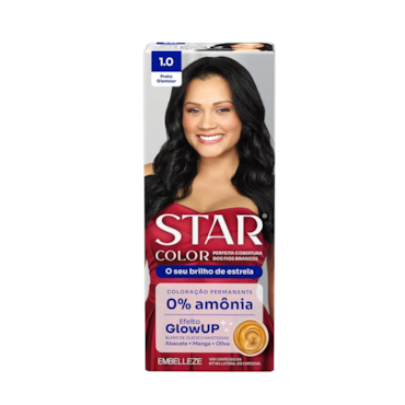 Tintura Star Color Sem Amônia 1.0 Preto Glamour