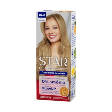 Tintura Star Color Sem Amônia 10.0 Louro Deslumbrante