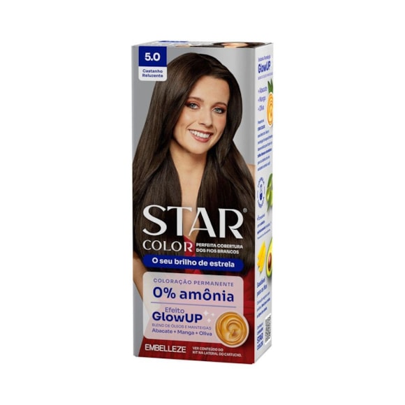 Tintura Star Color Sem Amônia 5.0 Castanho Reluzente