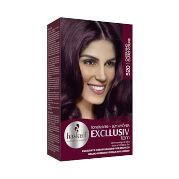 Tintura Tonalizante Haskell 520 Castanho Claro Violine