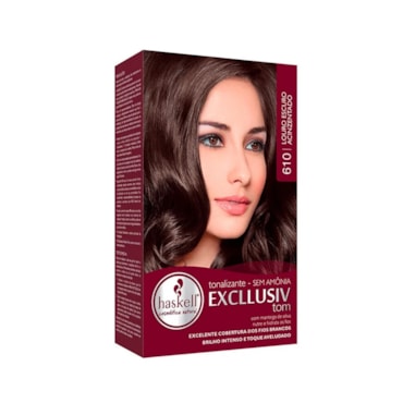 Tintura Tonalizante Haskell 610 Louro Escuro Acinzentado